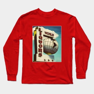 Historic World Liquors Marquee St Pete Florida Long Sleeve T-Shirt